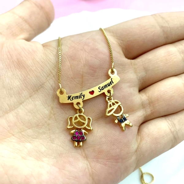 Colar Feminino Filhos Personalizado