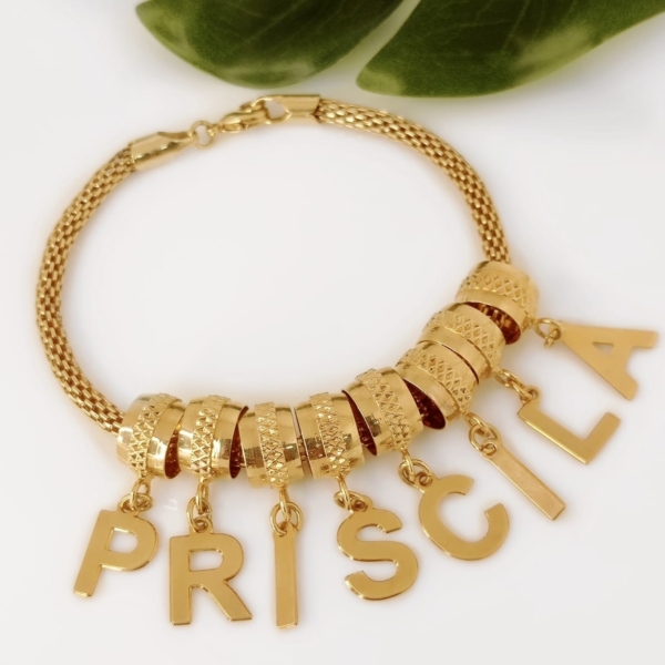 Pulseira Feminina Berloque Personalizada