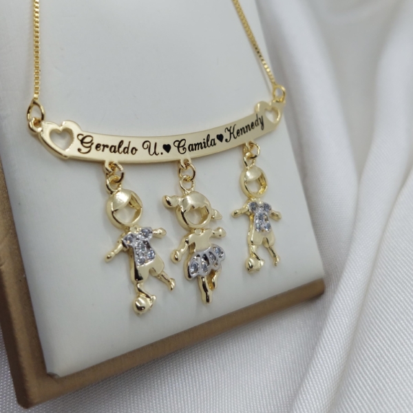Colar Feminino Filhos Personalizado