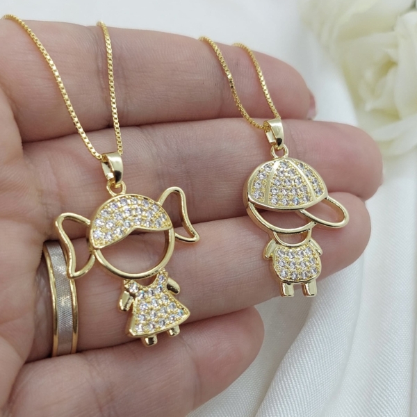 Colar Feminino Filhos Personalizado