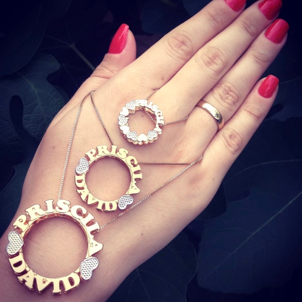 Colar Feminino Mandala Filhos Personalizado