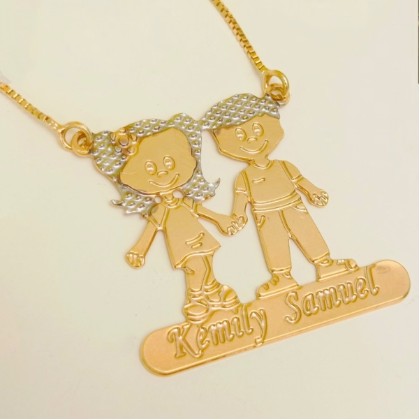 Colar Feminino Filhos Personalizado