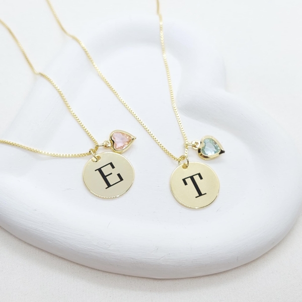 Colar Feminino Letra Personalizado