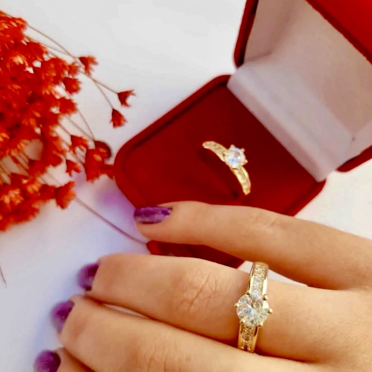 Anel Feminino Solitário 15 anos, Aparador, Noivado e Casamento